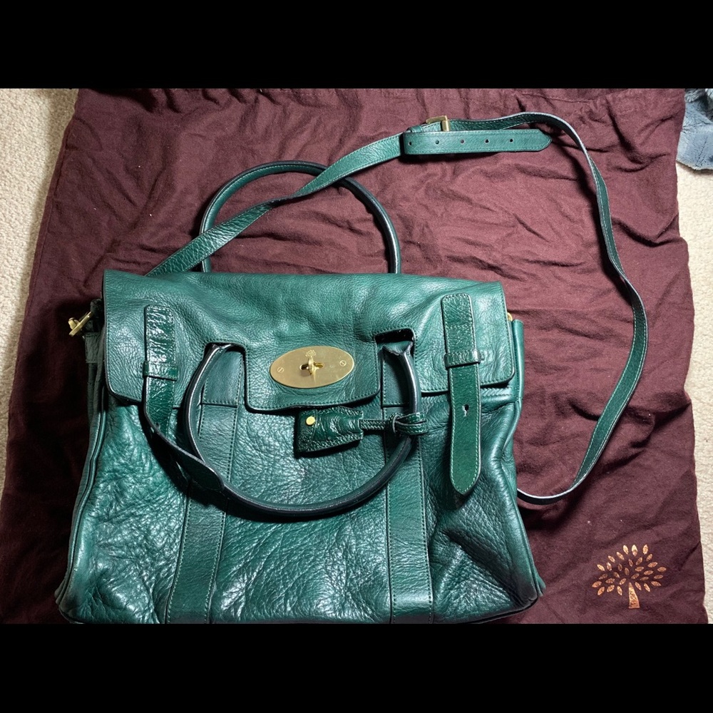 Mulberry bayswater pebbled matte bag